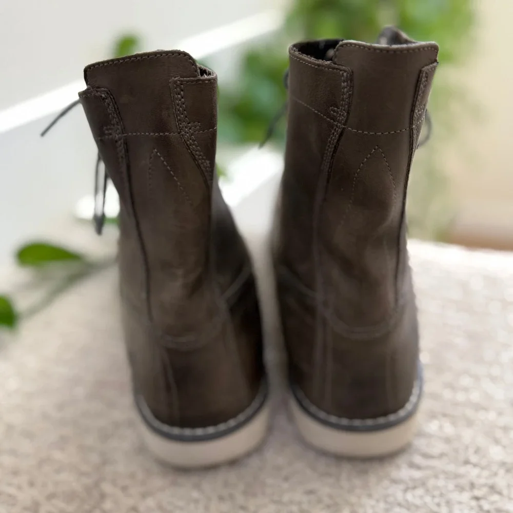 Timberland EARTHKEEPERS‎ Anti-Fatigue 17582 MEN 15 Leather MOC TOE Boots GRAY